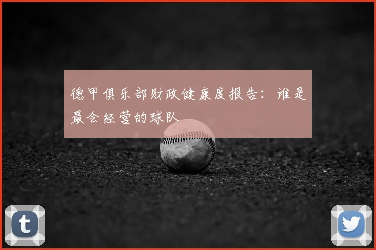 德甲俱乐部财政健康度报告:谁是最会经营的球队